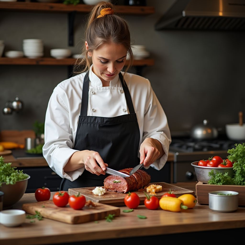 an_image_of_a_chef_women_preparing_a_meat_based_recipe_in_her_kitchen_qpa2o4c97ep8wfsfnuw8_3