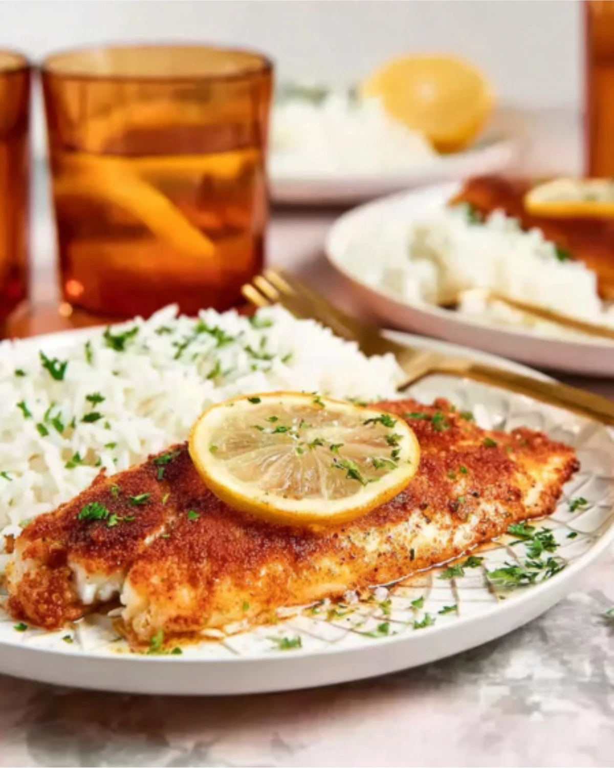 2 Aire Fryer Halibut